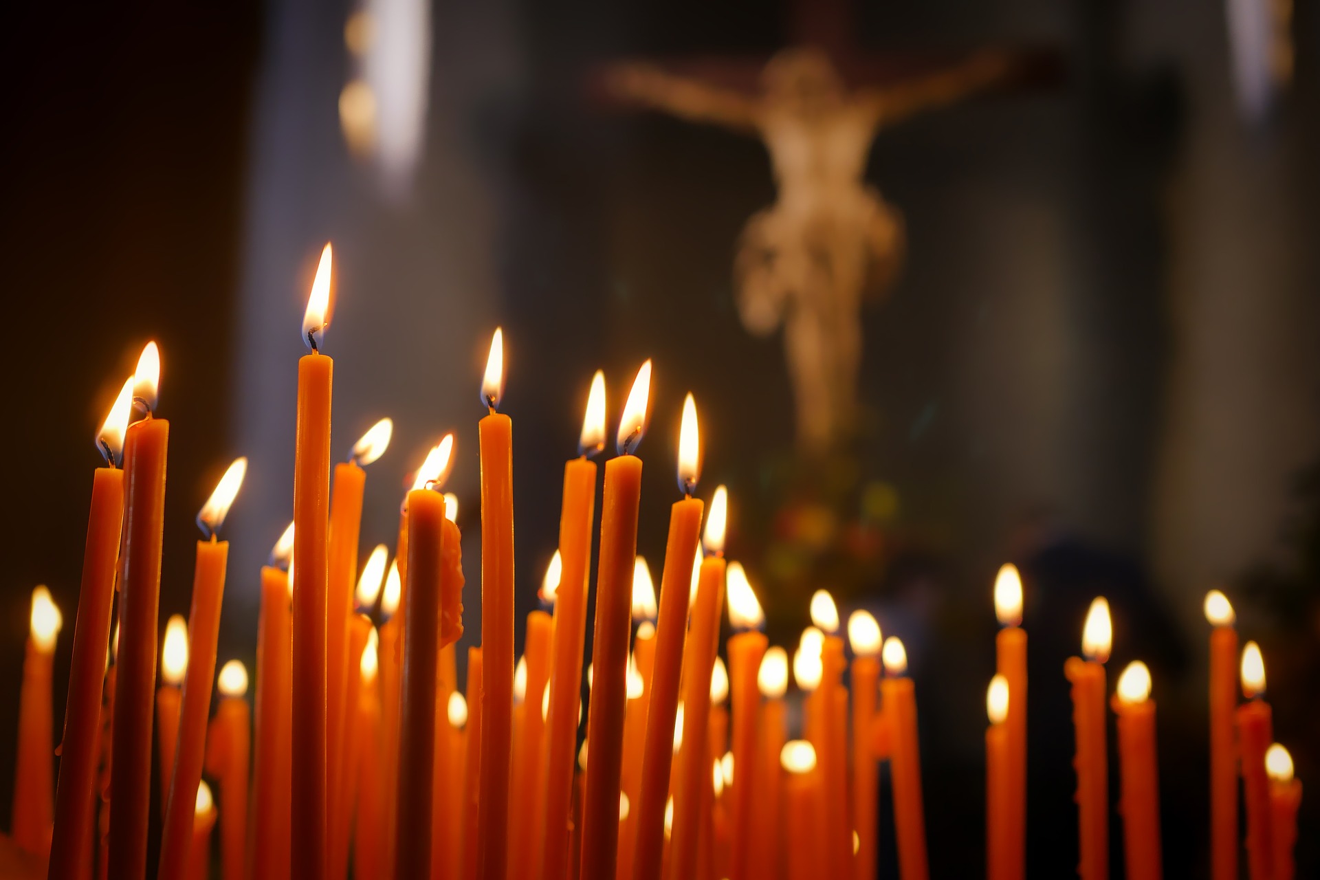 Funeral service in the church